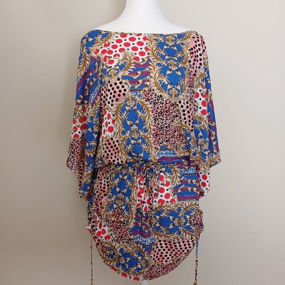 Luli Fama South Beach Dress Swim Coverup Multicolour Size Large - Picture 1 of 8